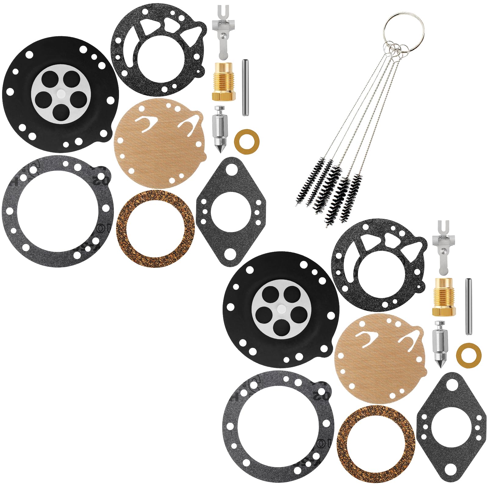 QAZAKY RK-88HL Carburetor Rebuild Kit Compatible with Homelite Tillotson HL Series 4-20 7-19 600D 700D 700G 770 1050 1130 C5 C51 C7 C9 C91 WIZ 55 XP1020 ZIP Weedeater McCulloch IDC Lawnboy Pack of 2