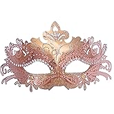 Geek-M Women/Men Masquerade Metal Masks Venetian Halloween Costume Mask Mardi Gras Mask