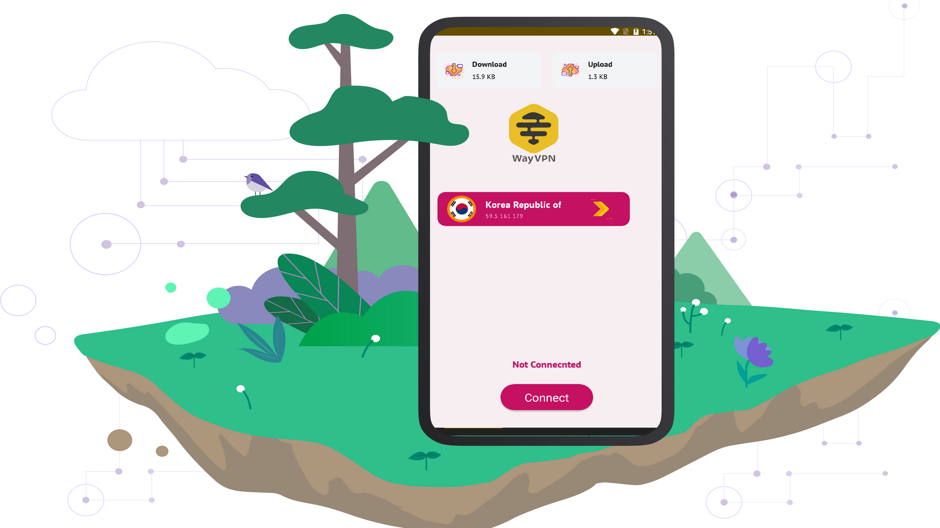 Amazon Com Way Vpn Unlimited Free Vpn Proxy Security Vpn 2020 Appstore For Android