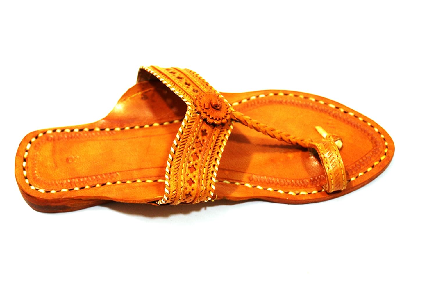 prikecart kolhapuri pure leather chappal for women