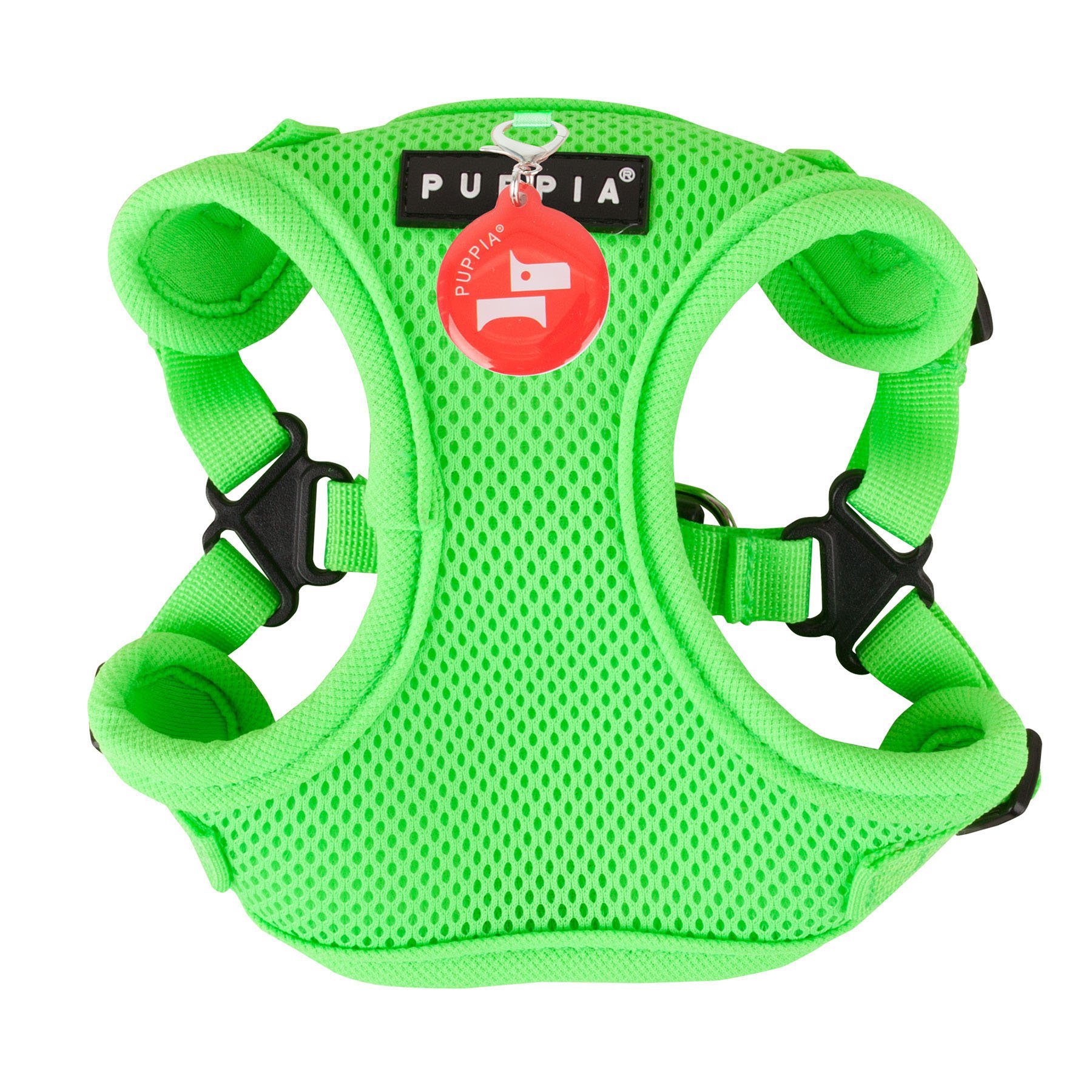 Puppia Neon Soft Harness C, Medium, Green