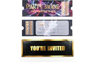 TechMysteryHouse 20 Pack Ticket Invitations with Envelopes: K-Pop Hunter Theme, Movie Night & Birthday. VIP Pass Cards for Ma
