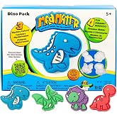 Mad Mattr Dino Pack, 4 Dinosaur Molds, Sensory Dough, 10oz, 3 Colors | Spring-Loaded Molds, Never Dries Out, Non-Toxic Wheat &amp; Gluten-Free, Mess-Free Play, Ages 5+