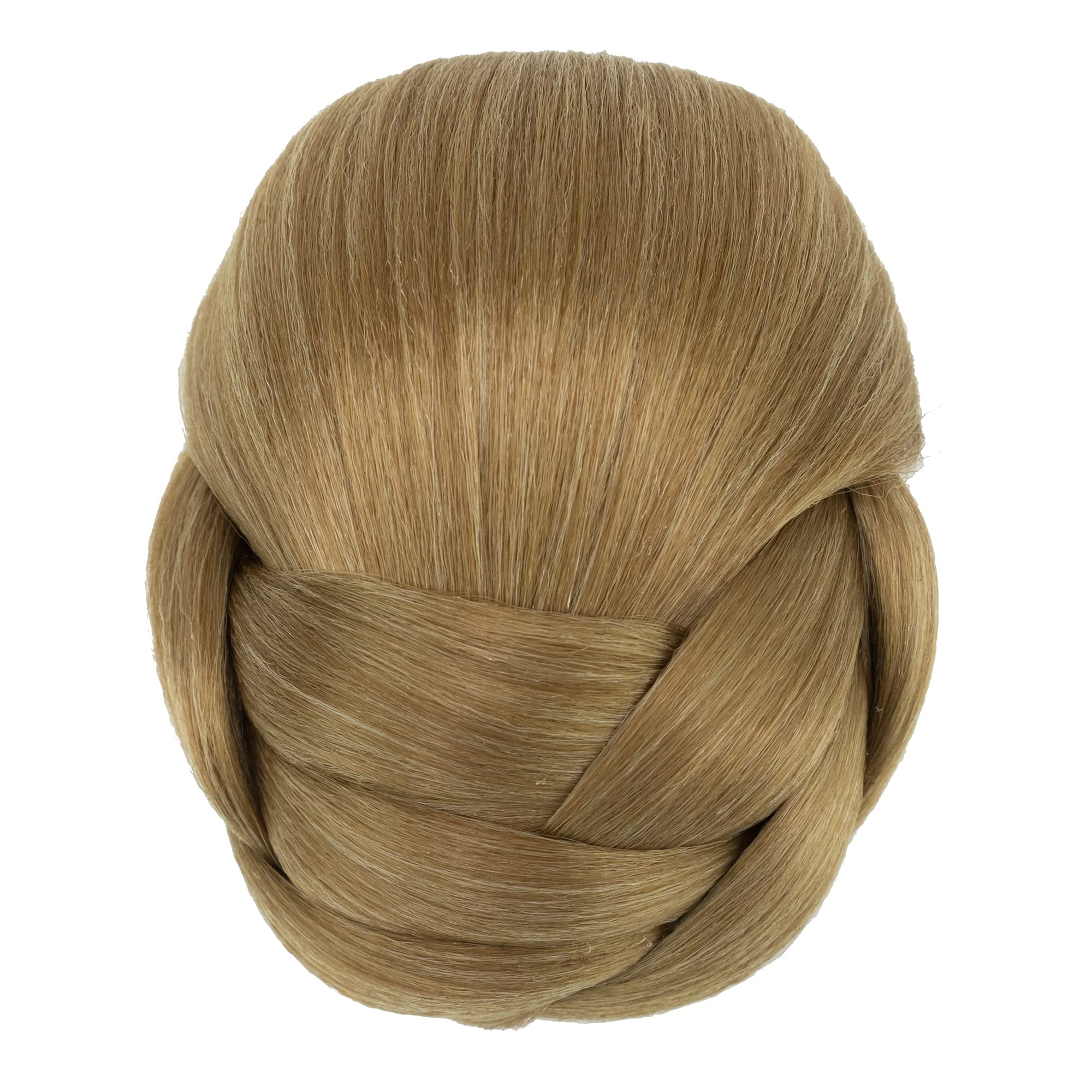 IMISSU Braided Chignon Dancer Hair Cover Donut Hair Pieces, Scrunchies, Hair Bun Wig Clips for Gorgeous Updos (Copper)
