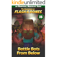 Battle Bots from Below: Fun Comics for Kids (Flash and Bones Book 16) book cover