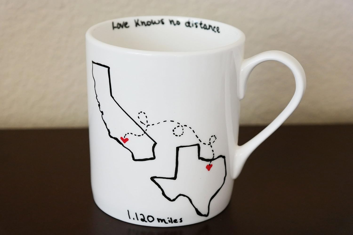 long distance state coffee mug