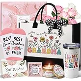 Gifts for Grandma Valentines Day Gifts for Nana Grandma from Granddaughter Grandchildren Grandkids, Unique Grandmother Birthday Gifts Best Nana Gift Set for Gigi Mimi Grandmother w/Canvas Tote Bag