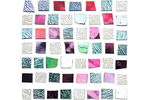 Maasechs 4 Bags COE90 Dichroic Glass Scrap Assorted Fusible Glass for Fusing Microwave Kiln, Iridescent Effects Supplies for Jewelry Making