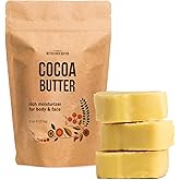 Better Shea Butter Cocoa Butter - 8 oz Block, Deeply Moisturizes Skin, Diminishes Scars, Stretch Marks, Soothes Dry Skin
