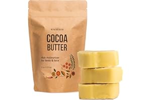 Better Shea Butter Cocoa Butter - 8 oz Block, Deeply Moisturizes Skin, Diminishes Scars, Stretch Marks, Soothes Dry Skin