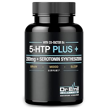 Amazon.com: 200 MG 5-HTP Plus Serotonin Synthesizers and Cofactor B6 ...