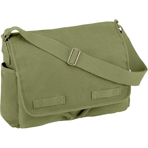 Rothco Men's Two-Tone Shoulder Bag - Mocha & Khaki Casual Messenger Bag