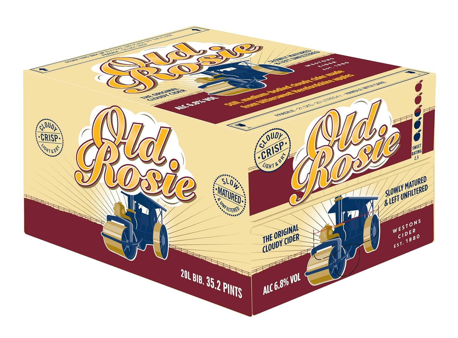 Westons Cider Old Rosie Traditional Cider 20 litre Bag in Box Amazon