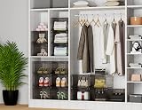 HOMIDEC 6 Pcs Shoe Boxes Clear Plastic Stackable with Lids 34.5x27x19 cm view 7