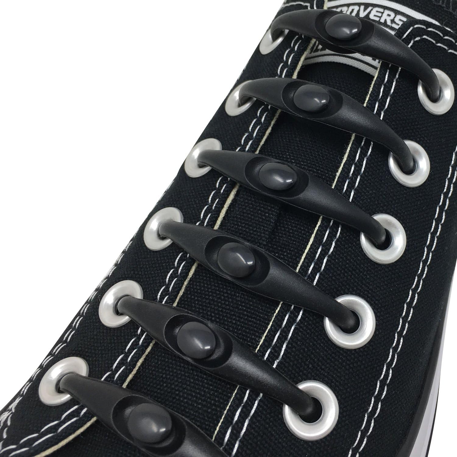 Fotenk No Tie Shoelaces for Kids and Adults - Waterproof Silicon Flat Elastic Athletic Running Shoe Laces with Multicolor for Sneaker Boots Board Shoes and Casual Shoes - 12pcs/PVC Box