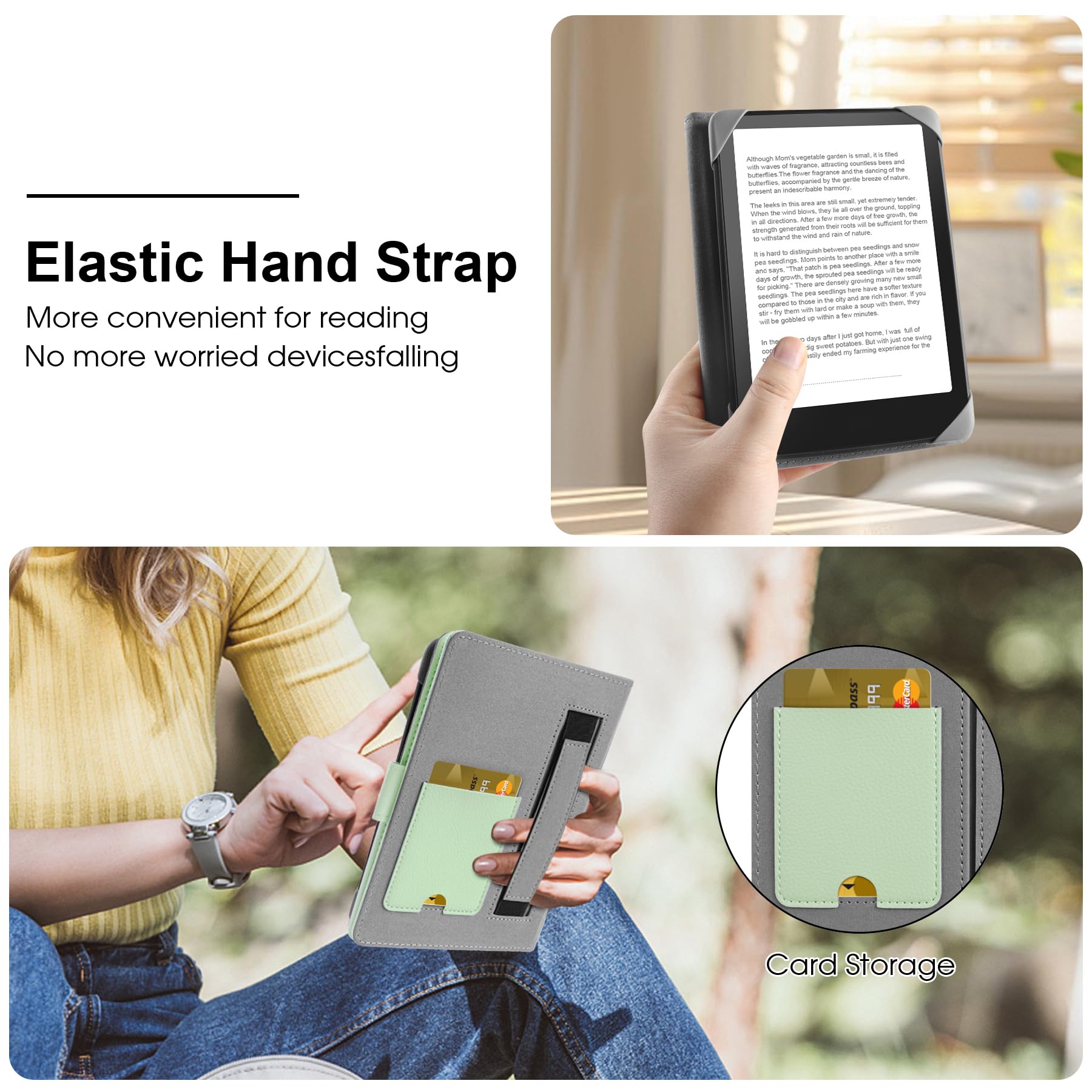 Universal Case for 7 inch Kindle eReader Compatible with 6.8