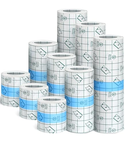 100Pcs Waterproof Adhesive Bandages, 6 X 7Cm Transparent