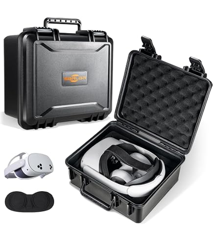  Quest 2 VRヘッドセットとケース Amazon.com: G-PLUS Hard VR Headset Carrying Case w/Foam Block