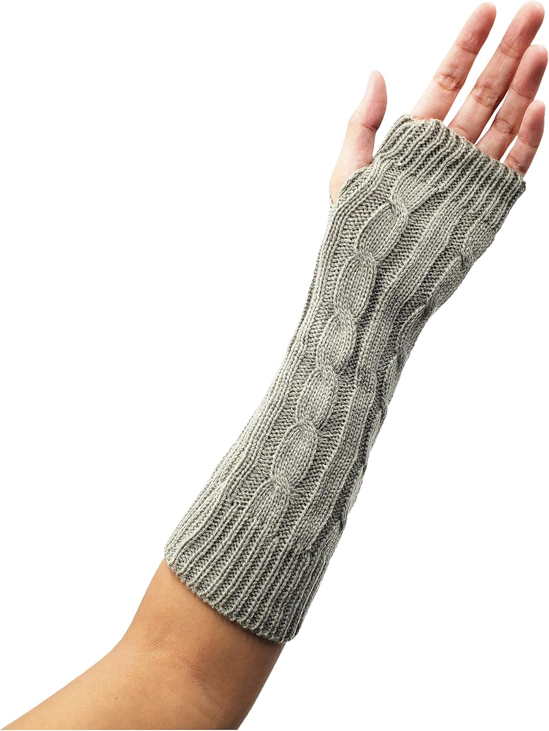 Arm Warmers, 6 Pairs for Women, Cable Knit Warm Winter Sleeve Fingerless Gloves, Premium (Assorted A) at  Women’s Clothing store