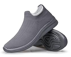 vibdiv Womens Sneakers Pull-on Flat Walking Shoes
