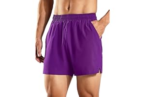 Haimont 5 Inch Mens Dry Fit Running Athletic Shorts with Pockets, Water Resistant Lightweight Quick Dry Gym Workout Shorts