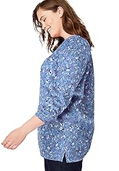 Woman Within Women's Plus Size Thermal Waffle