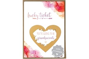 Joli Coon Pregnancy announcement scratch card - You are going to be grandparents - Baby announcement with envelope - Dream