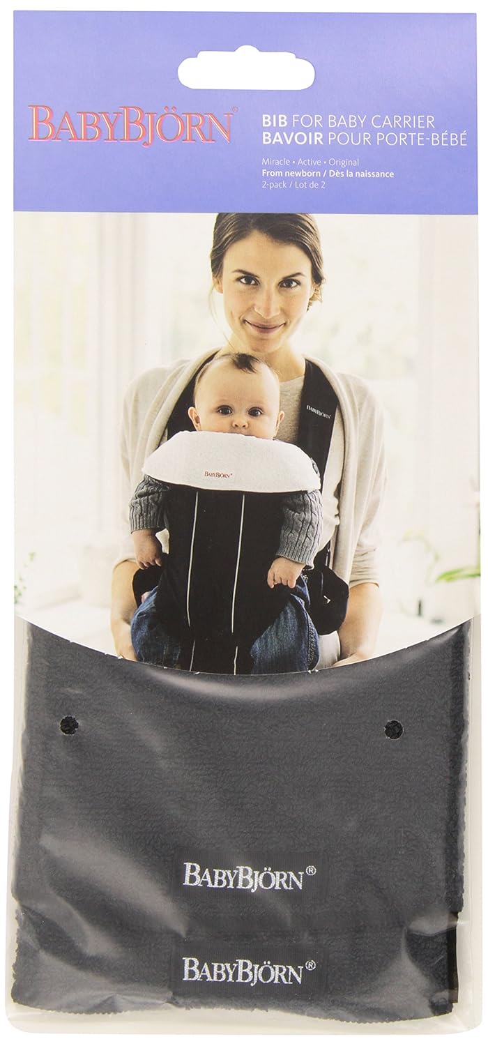 Black Babybjorn Bib For Baby Carrier 2 Pack Accessories Backpacks Carriers Hairwithflair Com Ng
