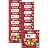King Oscar Mussels in Extra Virgin Olive Oil with Chili, 4.23 oz, 12-Pk | Naturally Smoked, ASC Certified, High Protein, Hand Packed, No Artificial Preservatives, Spicy