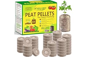 Legigo 100 Pcs 30mm Seed Starter Peat Pellets Pods for Seedlings- Compressed Seed Starting Pellets Seed Starter Pods Plugs Soil Peat Pods for Starting Seeds, Garden Planting Herb Flower Vegetables