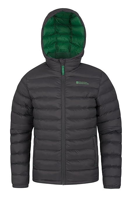 Mountain Warehouse Gepolsterte Jacke für Jungen, geeignet für alle Jahreszeiten - wasserdicht, leicht, elastische Bündchen, 2