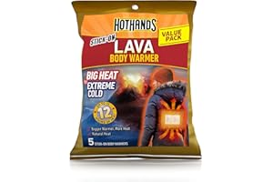 HotHands Lava Body Warmers - Up to 12 Hours of Consistent Heat - Bulk Value Pack of Air Activated Warmers - 5 Individual Warm