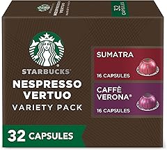 Starbucks by Nespresso Vertuo, Dark Roast Variety Pack Coffee, 32-count Coffee Pods, Brews 7.8 oz.