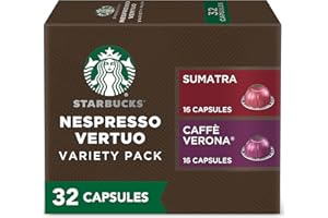 Starbucks by Nespresso Vertuo, Dark Roast Variety Pack Coffee, 32-count Coffee Pods, Brews 7.8 oz.