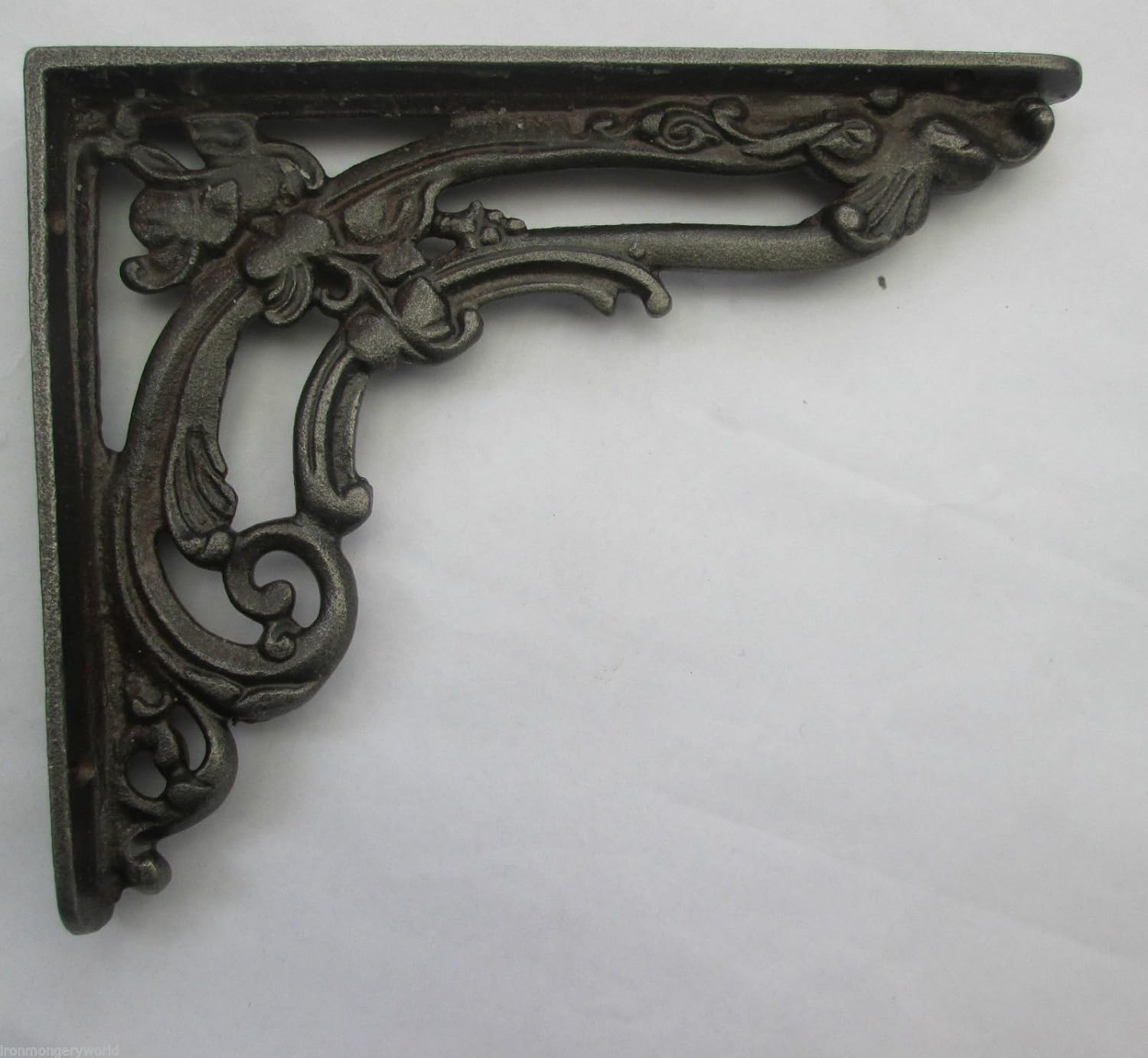Ironmongery World In 27 Designs Antique Cast Iron Shelf Bracket Support Book Sink Toilet Cistern Flower Floral 155 X 205 Mm Amazon Com