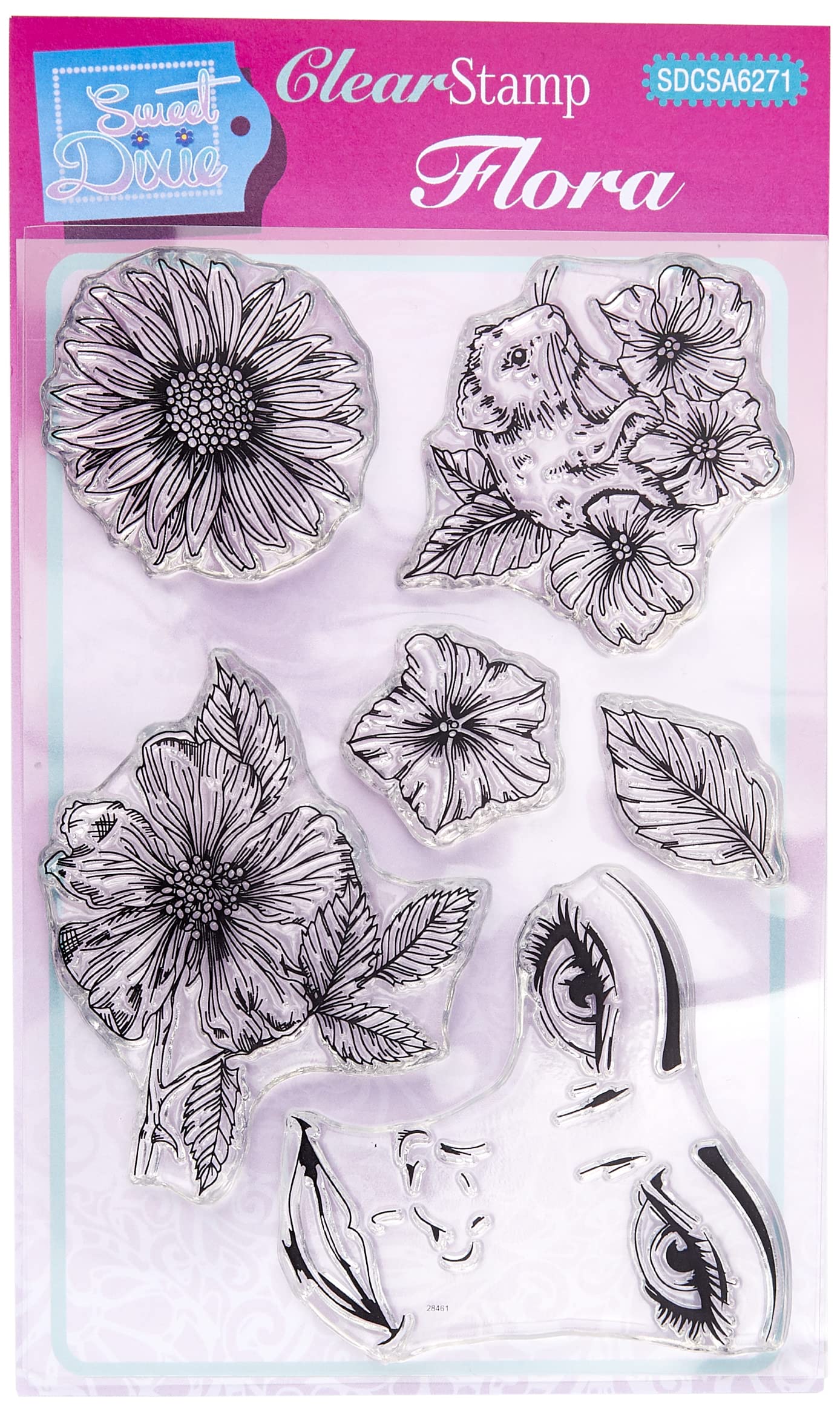 Sweet Dixie SDCSA6271 Kelly OGorman Flora Clear Stamp, A6 Size