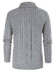 GRACE KARIN Button Down Oersized Cable Knit