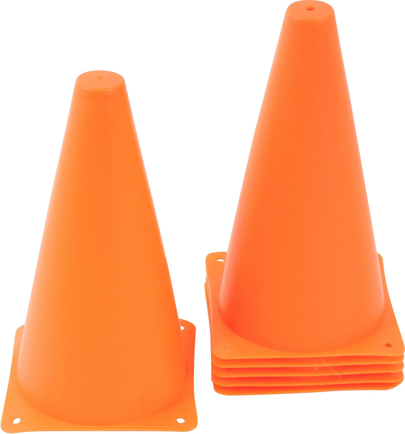 Trademark Innovations Plastic Cone Sports Training Gear, 9-Inch : Soccer Training Cones : Sports & Outdoors
