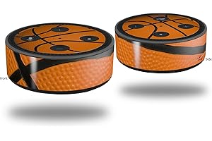 WRAPTORSKINZ Skin Wrap Decal Set 2 Pack for Amazon Echo Dot 2 - Backetball (2nd Generation ONLY - Echo NOT Included)