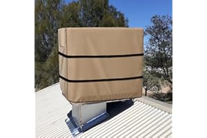 ALICKWANG Down Draft Evaporative Cooler Cover,Heavy Duty 600D Protection Rain and Snow Swamp Cooler Cover,Equipped with 2 Bayonet Straps for Down Draft Swamp Cooler Weatherproof Covers.40"W x 40"D x 43"H