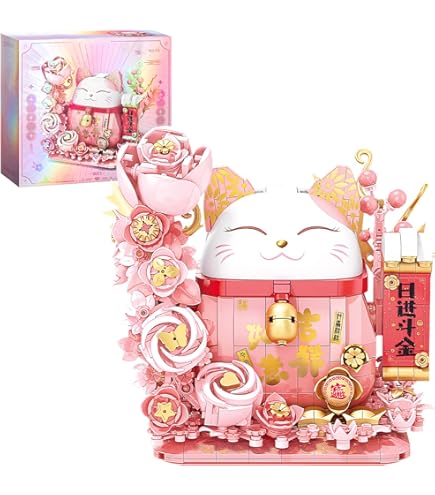 Amazon.com: Lucky Cat Building Block Set, Compatible with Lego Cat