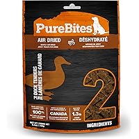 PureBites Gently Air Dried Duck Jerky Dog Treats 156g | 2 Ingredients | Made in Canada