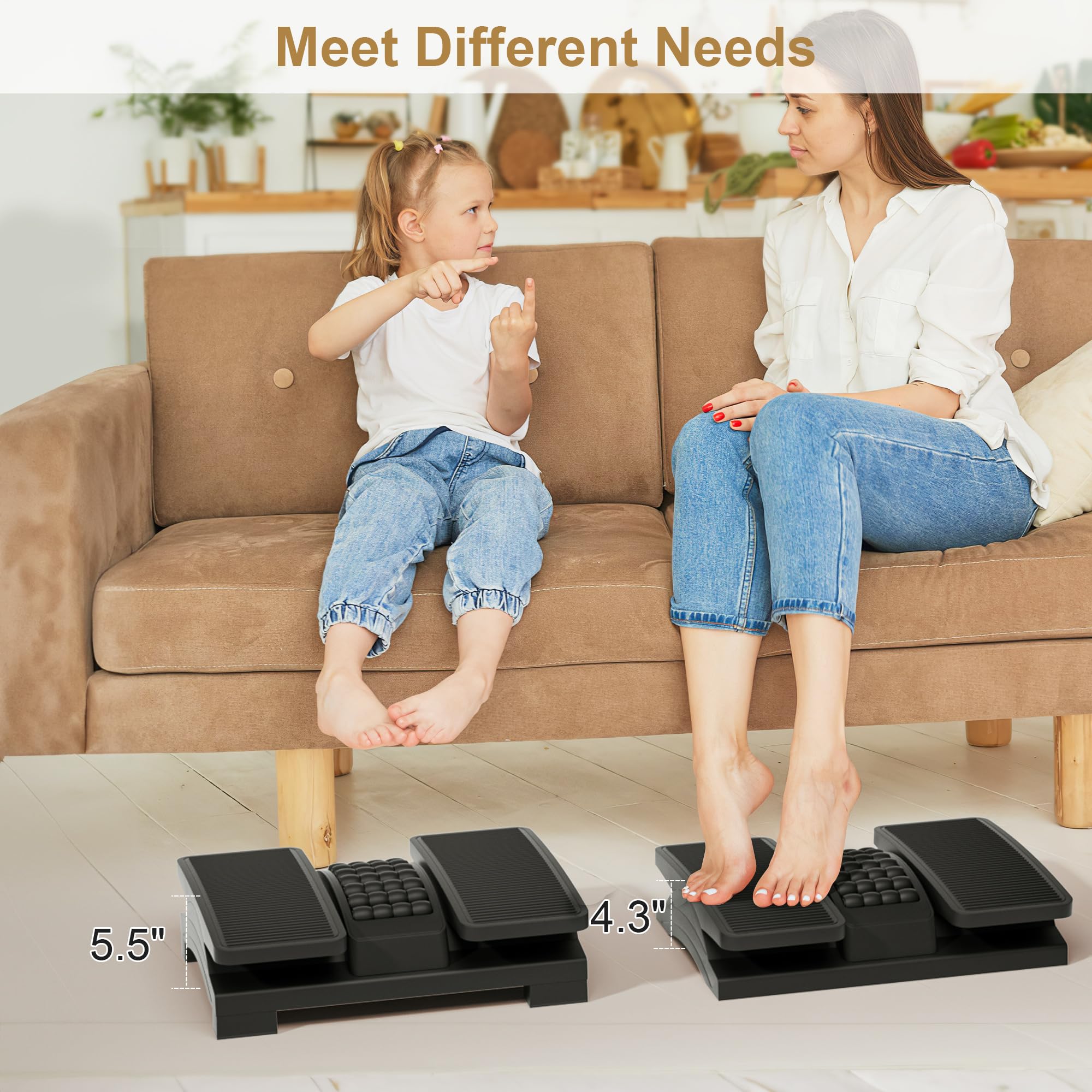 Mua Auslar Foot Rest, Adjustable Ergonomic Foot Rest for Under Desk at ...