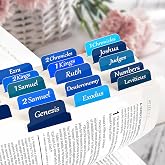 Creechwa Bible Tabs for New Testament, Large Font, Anti-Wrinkle Intex Tabs | for 66 Book, Easy To Read, White Font, Bible Study Supplies for Men, Women &amp; Kids, Applying Guide Included