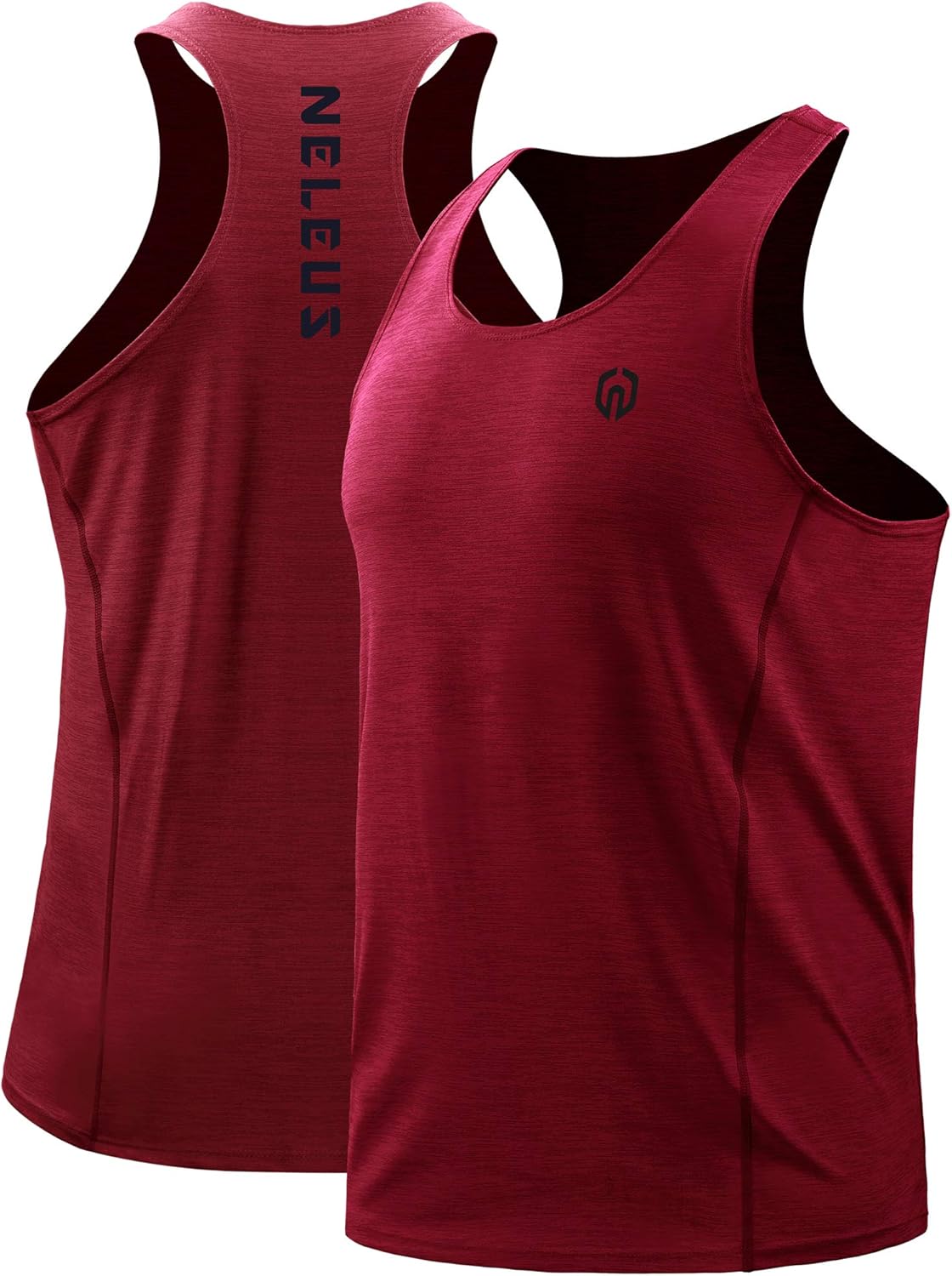 Neleus Men's 3 Pack Running Tank Top Dry Fit Y-Back Athletic Workout Tank Tops: Clothing