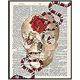 Wall Art of Gucci Snake - Skull Wall Decor - Glam Poster Print for Room or Home Decoration - Chic Fashion Design Gift for Women, Wife, Woman, Her, Teens, Girls - Glamour Couture Dictionary Art