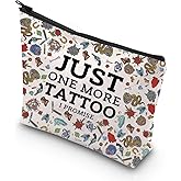 WCGXKO Tattoo Lover Gift Tattoo Artists Gift Just One More Tattoo I Promise Zipper Pouch Makeup Bag (MORE TATTOO)