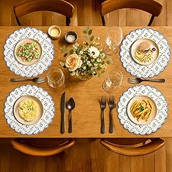 Ridhi Powder Blue Bo-ho Round Place Mat Double