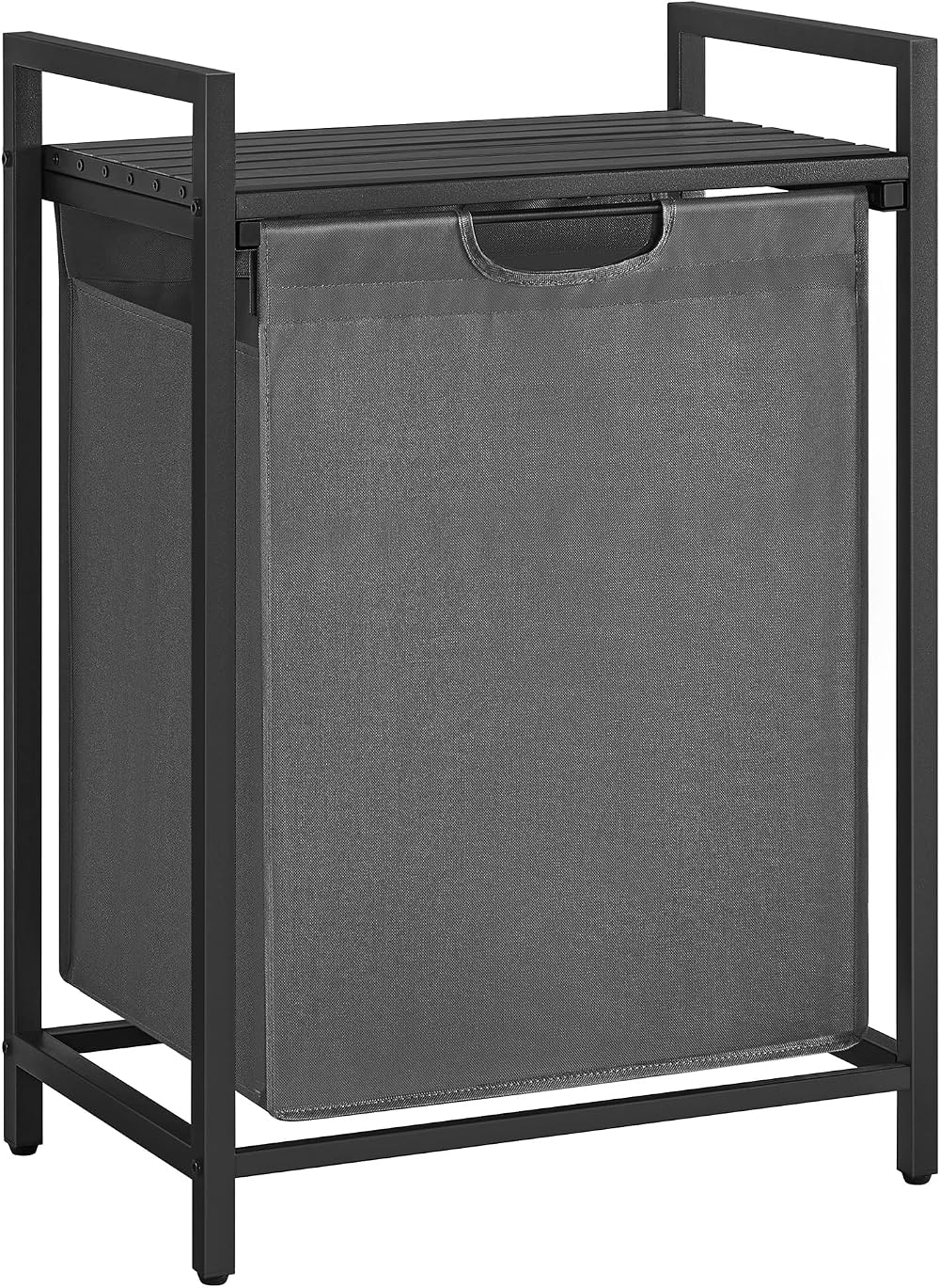 VASAGLE Laundry Basket Hamper with Removable Liner and Shelf 65 L