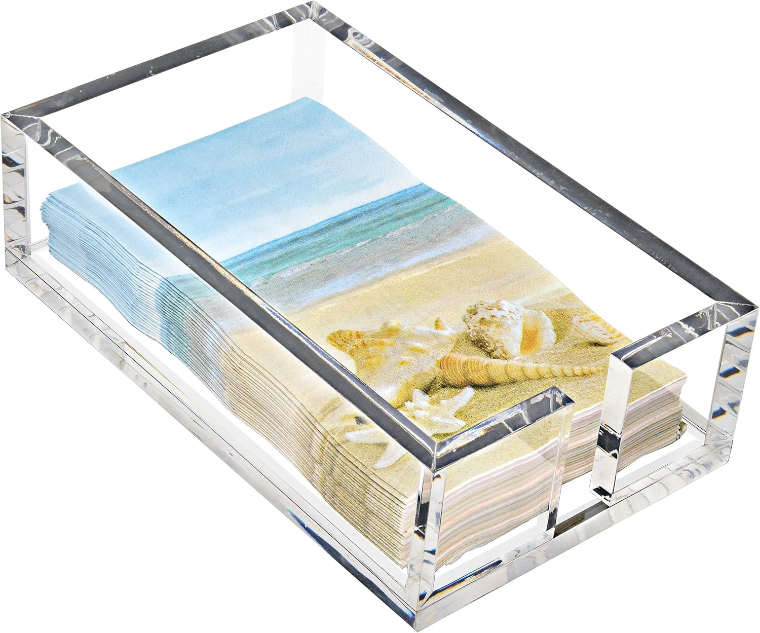 Acrylic Guest Towel Holder for Bathroom Paper Napkin Hand